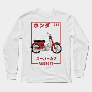 C70 Passport Honda Super Cub Long Sleeve T-Shirt